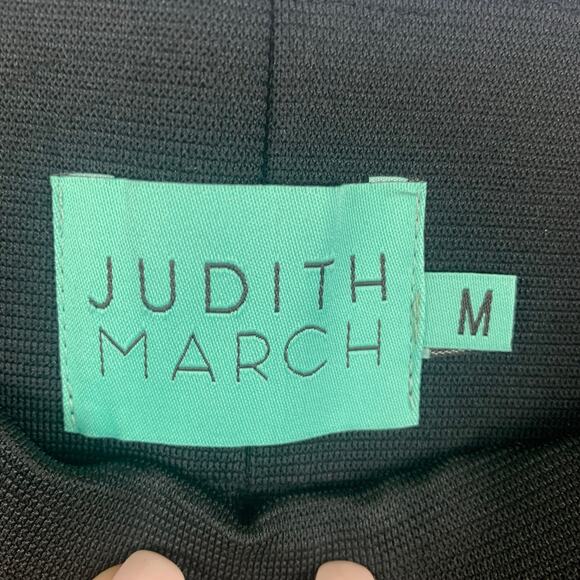 Judith March Arabian Nights Pants Medium Black Floral High Waist Flared Pull On - Picture 6 of 9